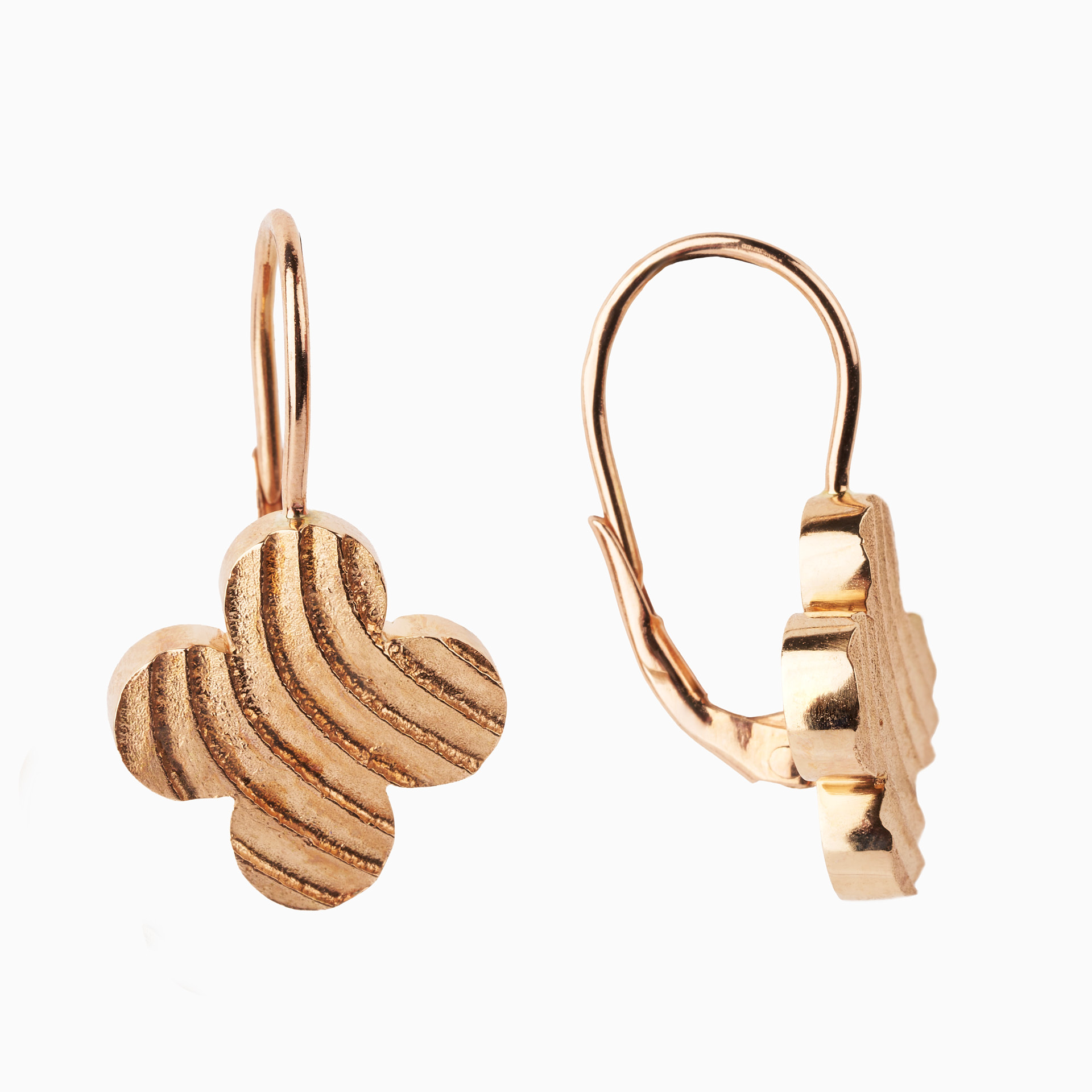 nausnice-ctyrlistkek-na-koso-ruzove-zlato_